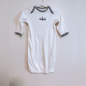 Little me sailboat embroidered nightgown